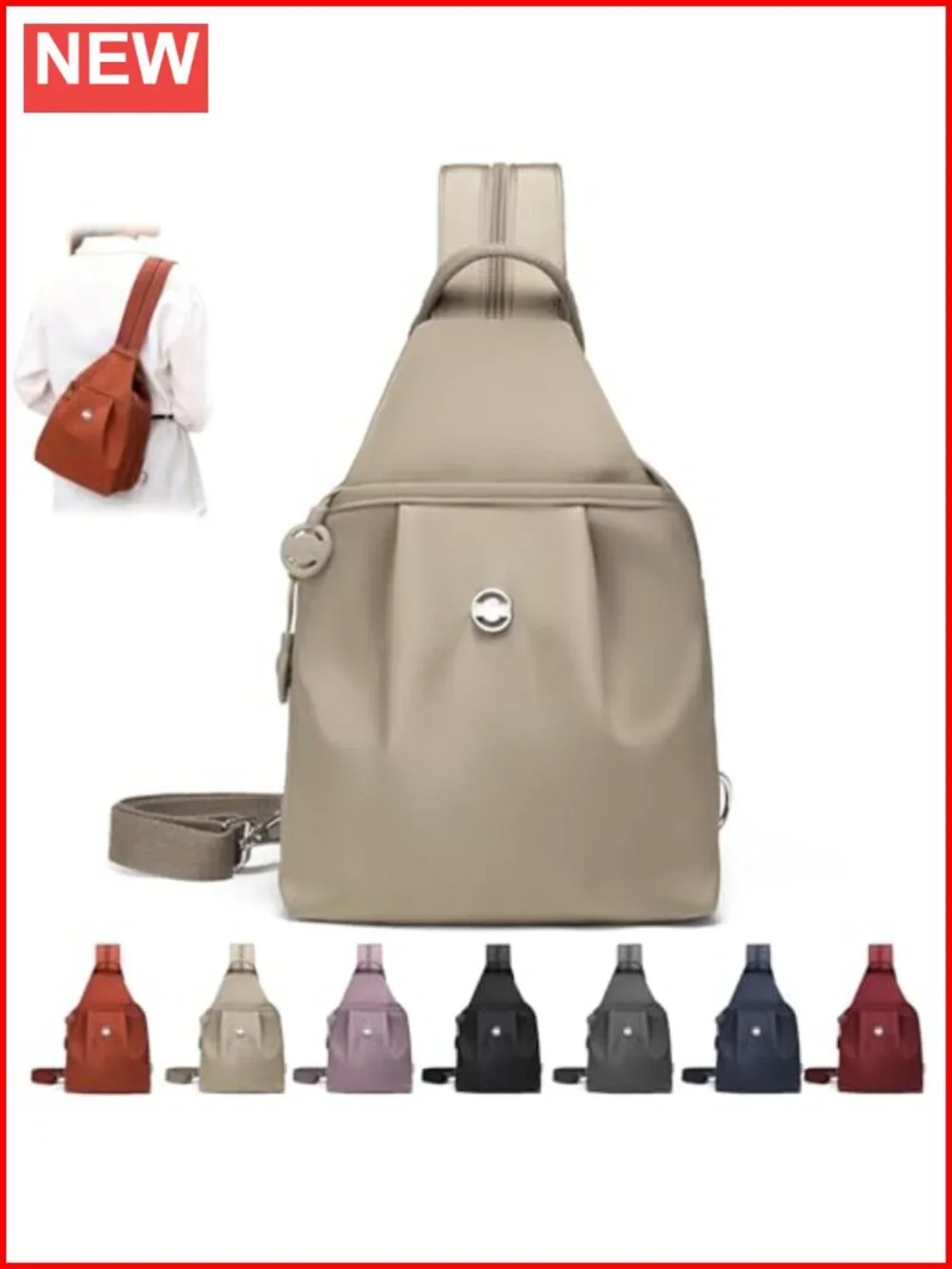 3-in-1 Convertible Anti Theft Travel Tote Backpack Purse for Women Water